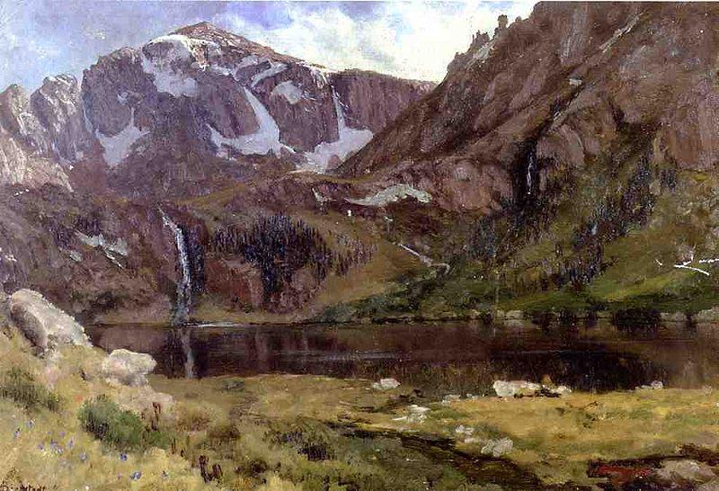 Albert Bierstadt Mountain Lake France oil painting art